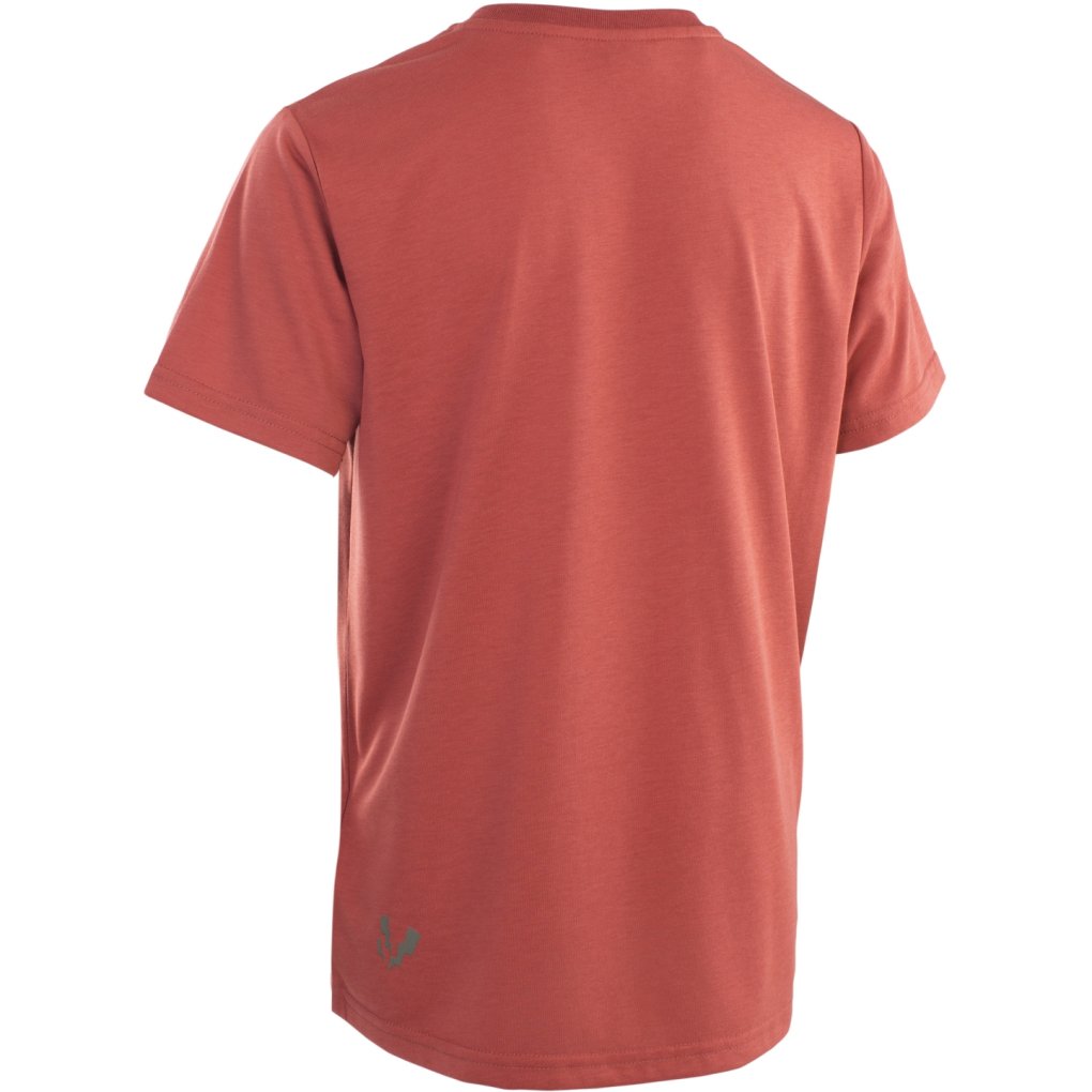 ION Bike Logo DR Short Sleeve Jersey Kids - Spicy Red