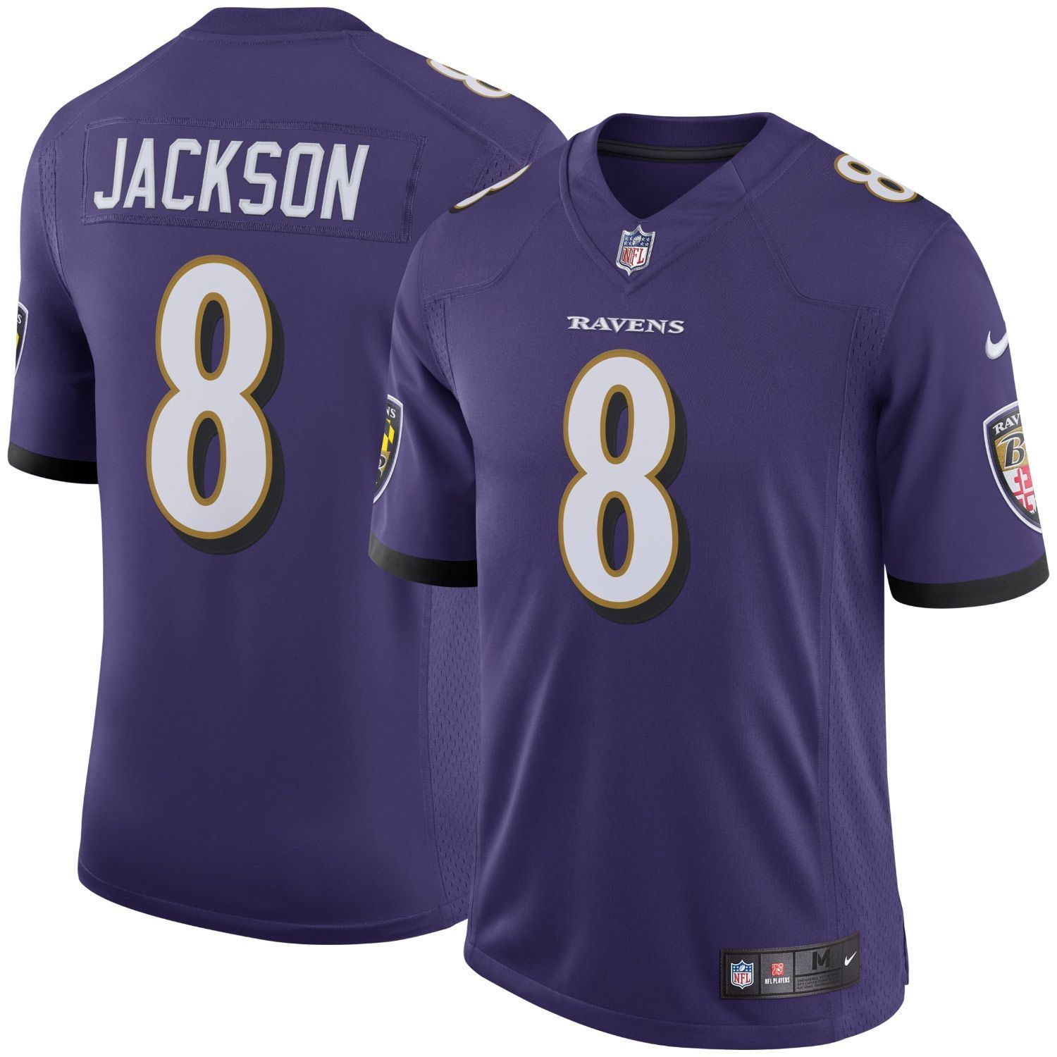 Lamar Jackson #8 Baltimore Ravens Nike Speed Machine Limited NFL Jersey Purple