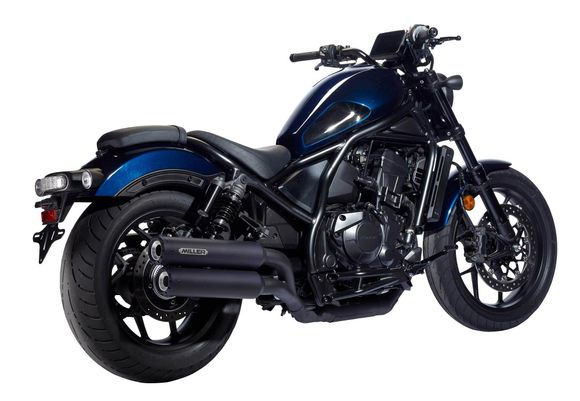 Miller Exhaust Silencer Black with Standard End CapHONDA 1100 CMX 1100 REBEL - 2025Ref: Mil00982A / Ho-Cmx11-2-X55.07