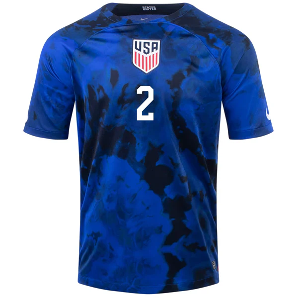 United States Sergino Dest Away Jersey 22/23 (Bright Blue/White)