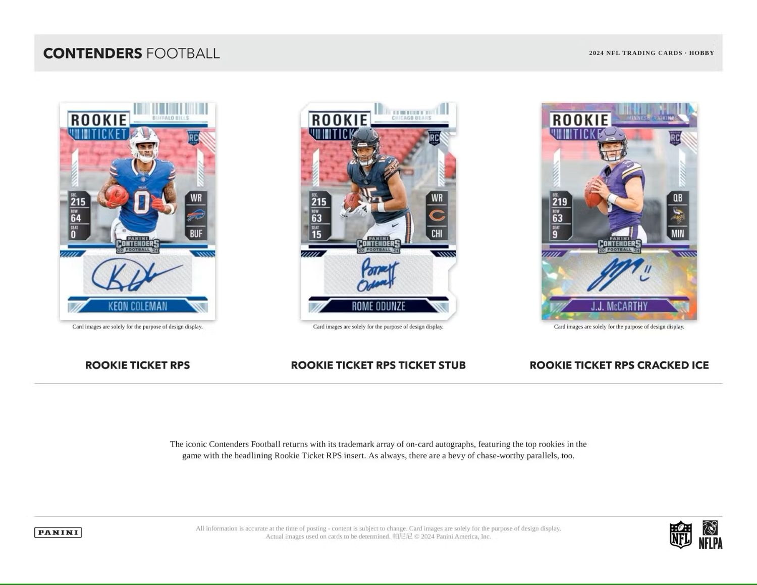 2024 Panini Contenders Football NFL Hobby Box