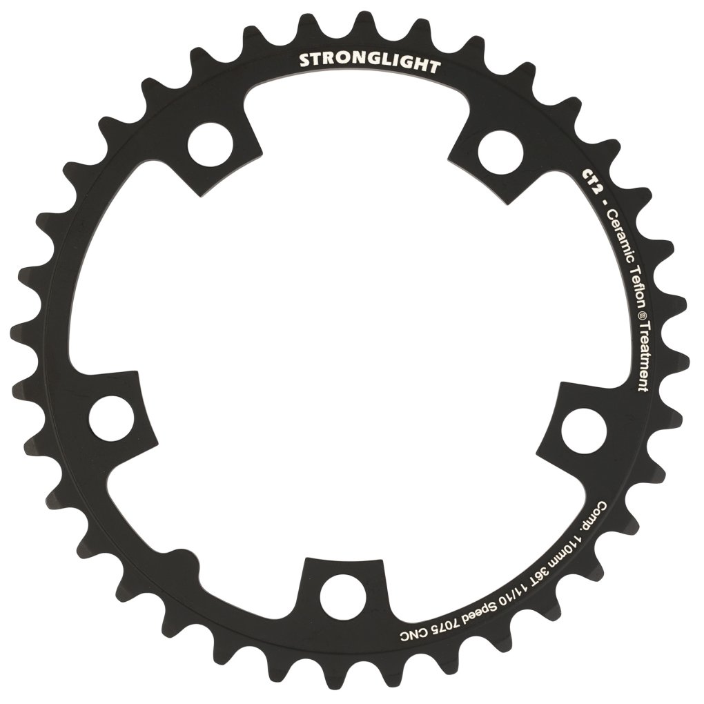 Stronglight CT2 Road Chainring - 5-Arm - 110mm - Shimano 10/11-Speed - black