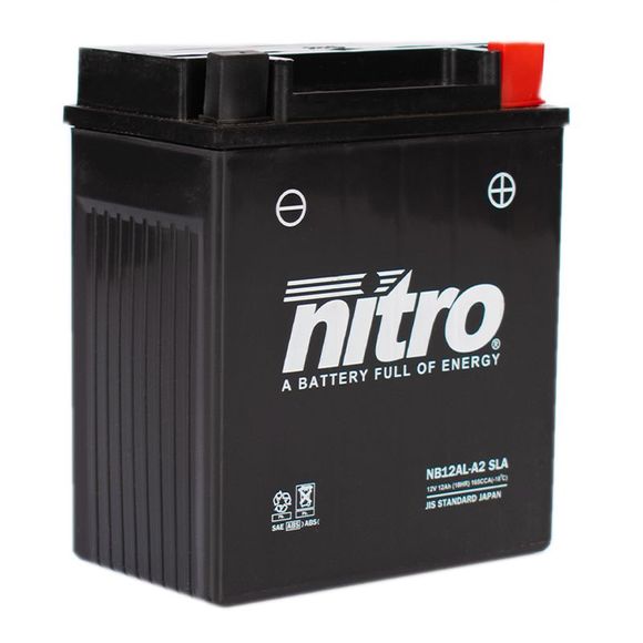 Nitro battery nb12al-a2 sla firm acid type maintenance-free/ready to useRef: nb12al-a2 sla