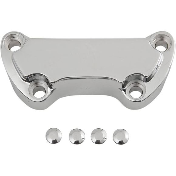 Drag Specialties Scalloped Riser Plate for Harley Davidson Handlebar Risers Universal - GrayRef: DRG0147 / 06030002