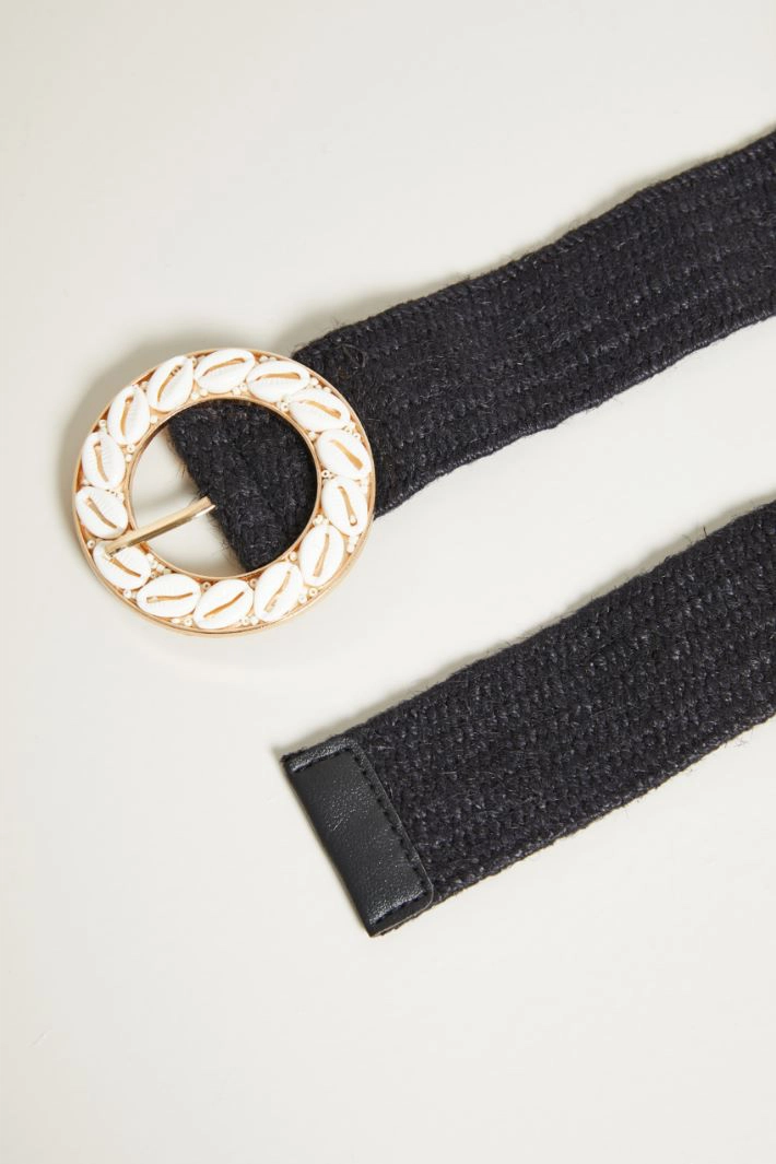 Belt with detail - BLACK