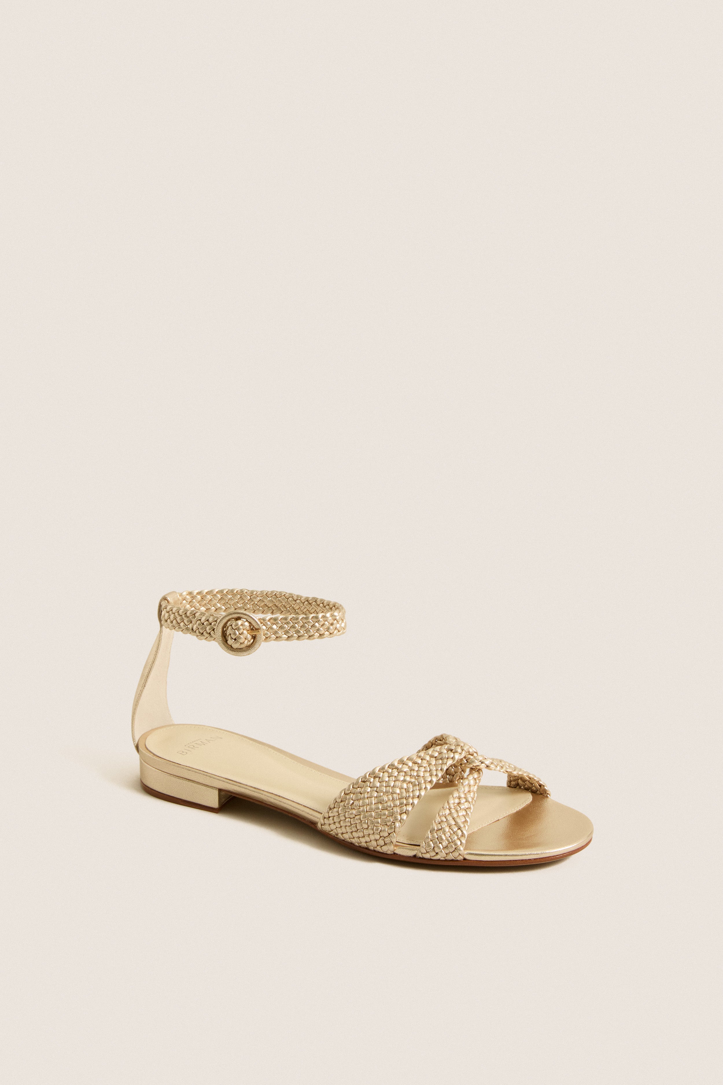 Golden Sabrina Flat Sandals