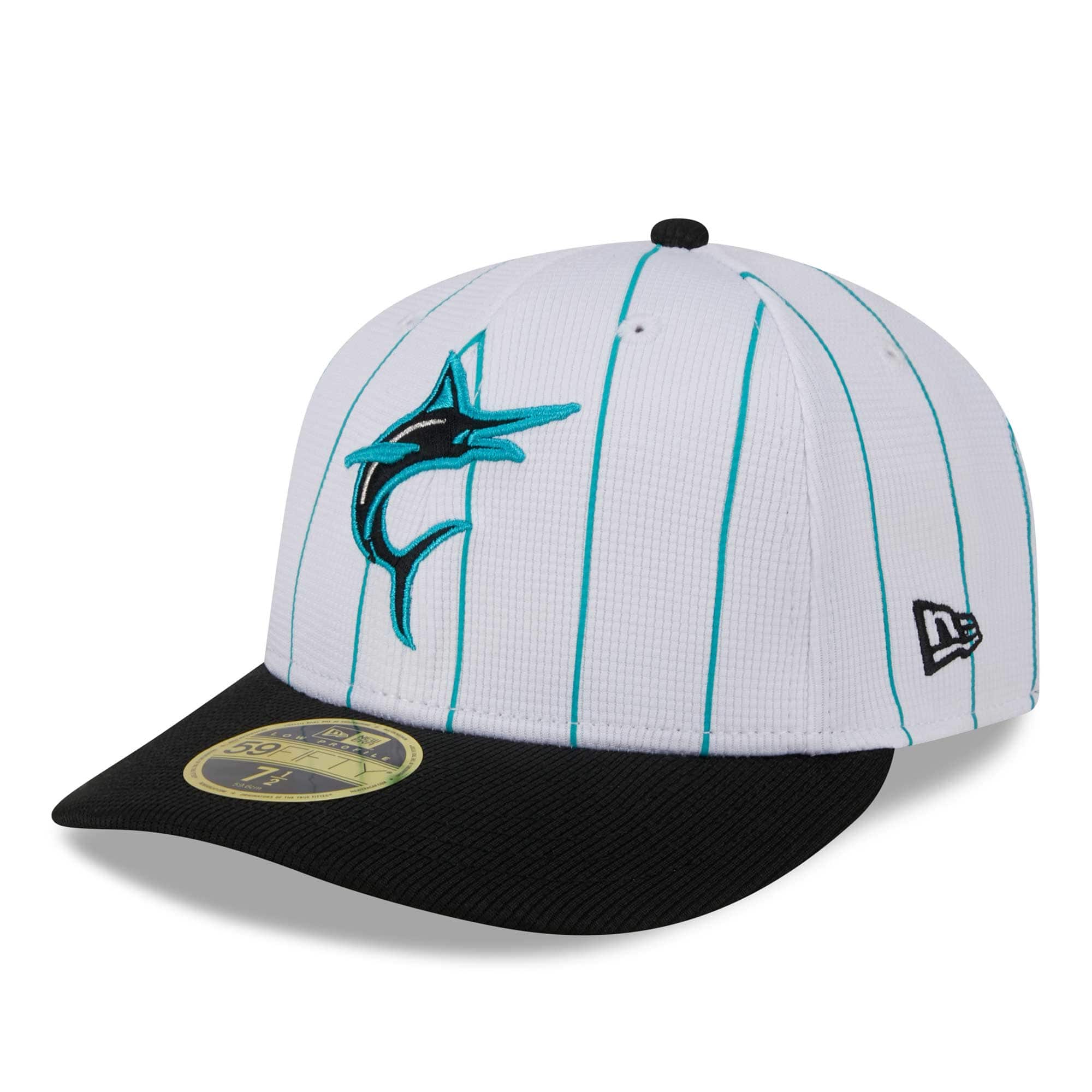 Miami Marlins 2025 MLB Batting Practice New Era Low Profile 59FIFTY Fitted Cap