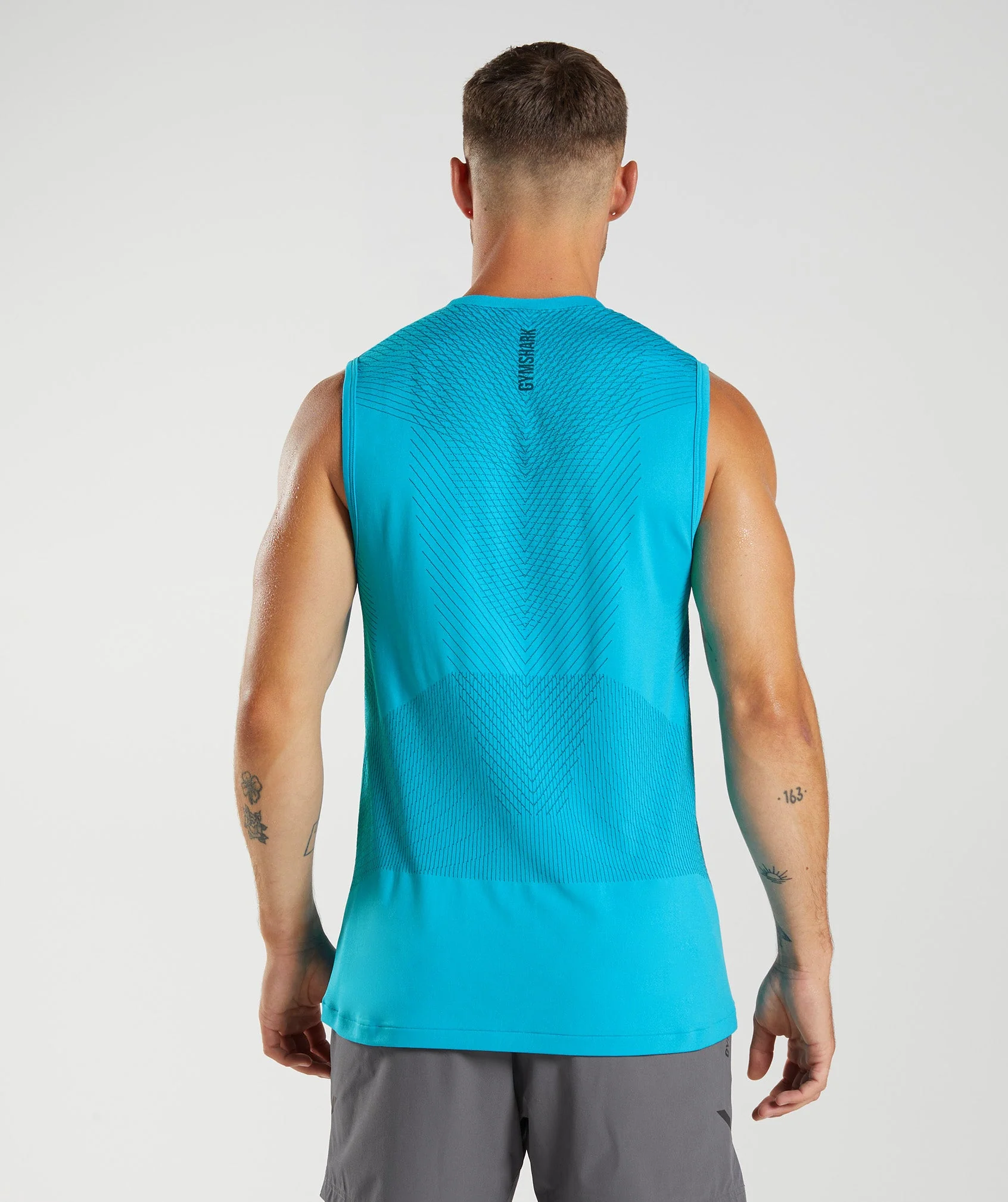 Apex Seamless Tank Shark Blue/Atlantic Blue