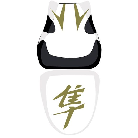 Housse de selle Bagster Blanc/Noir/Or/Lettres OrSUZUKI 1300 GSX 1300 HAYABUSA R - 2009 - 2010Ref : 2899I