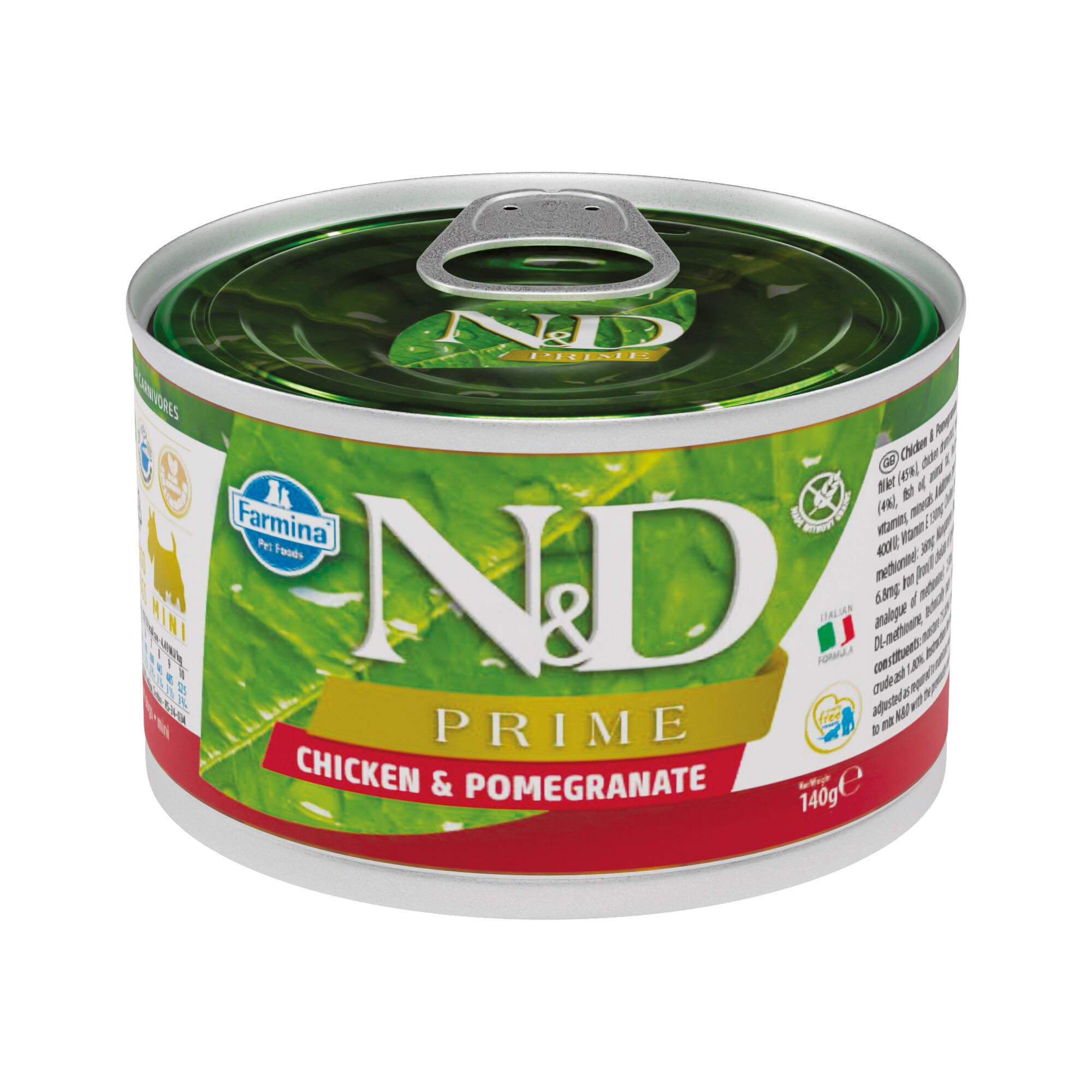 Farmina N&D Prime Adult Mini - Chicken and Pomegranate - 6 x 140 gr