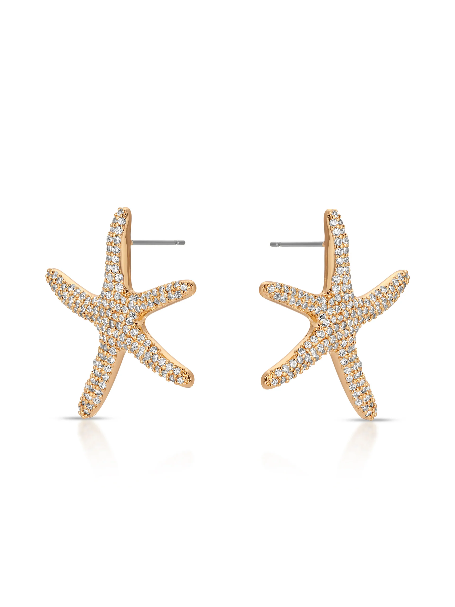 Pavè Starfish Earrings