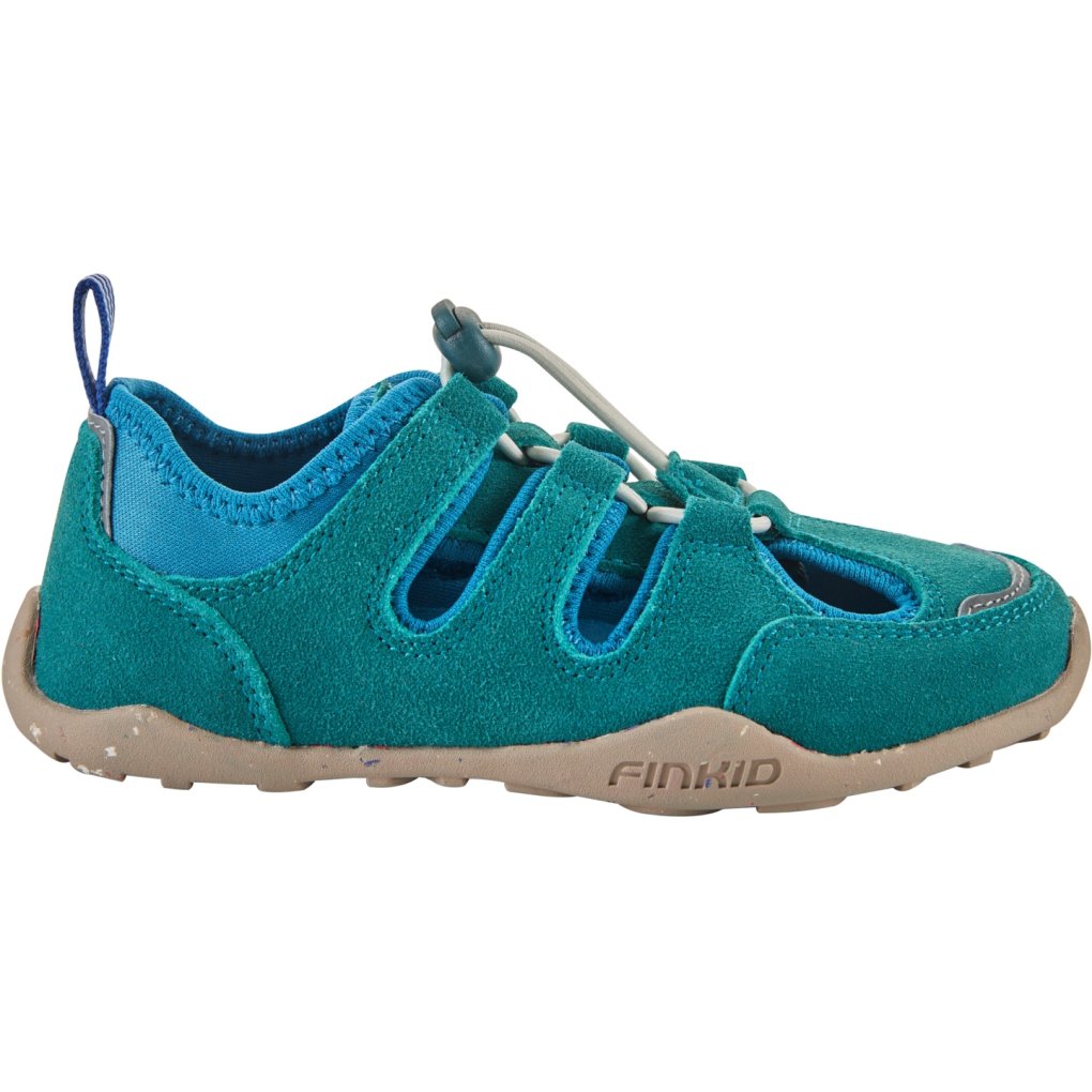 Finkid SANKARI Barefoot Sandals Kids - deep jungle/mosaic