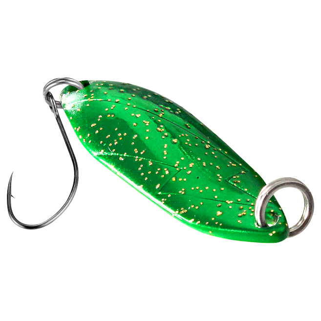 FTM Trout Spoon Hit (3.3 g, Green\/Yellow Glitter)