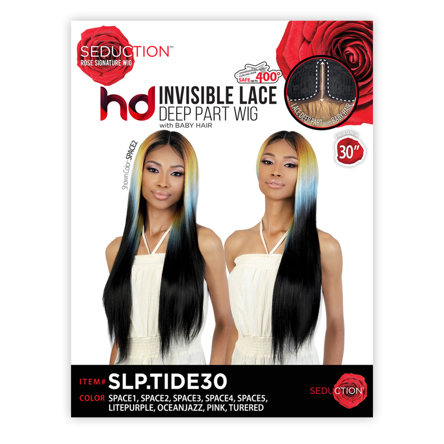 Motown Tress Seduction HD Lace Front Wig Invisible Lace Deep Part SLP.Tide30