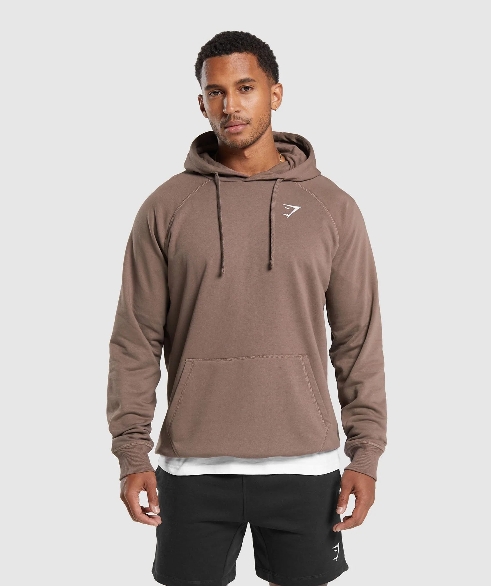 Crest Hoodie Truffle Brown