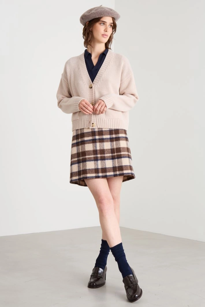 Cardigan with pockets - BEIGE