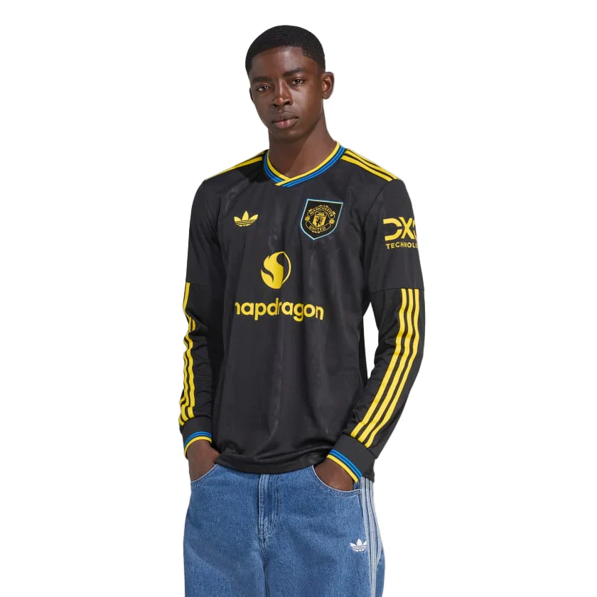 Manchester United Long Sleeve Third Jersey 25/26 (Black)