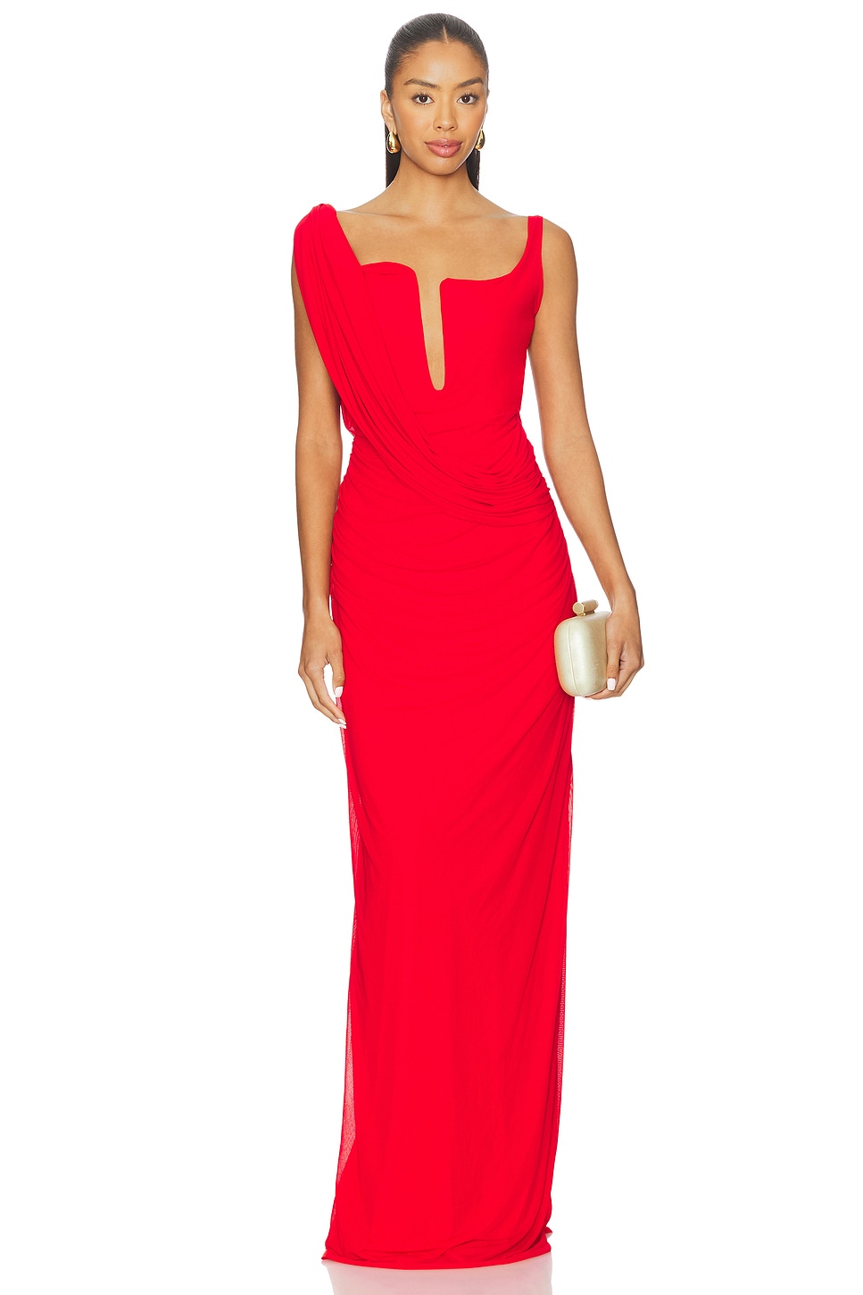 Adriana Red Maxi Dress