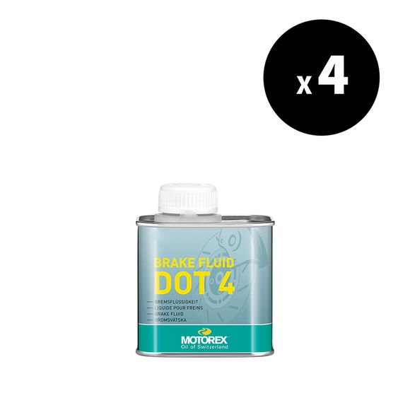 Produit d'entretien Motorex Liquide de frein Brake Fluid DOT 4 - 5L x4 UniverselRef : MX00197A / 3062653