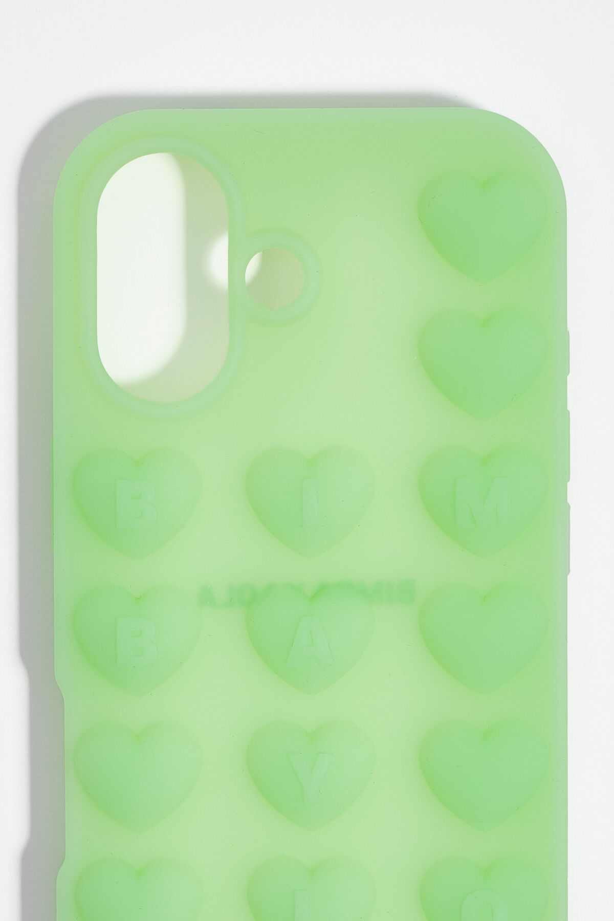 Green iPhone 17 silicone case