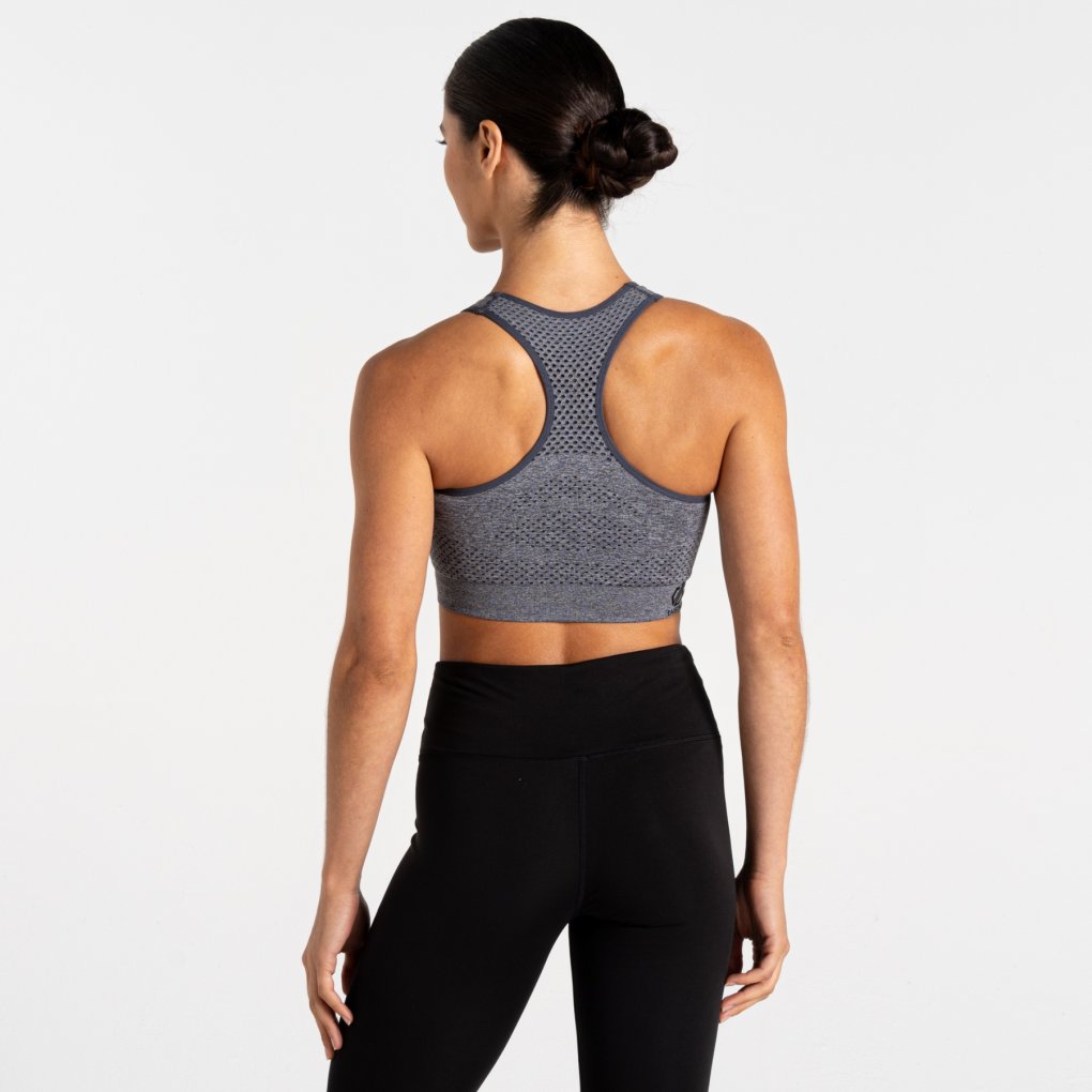 Dare 2b Don't Sweat It II Bra Women - 685 Ebony Grey