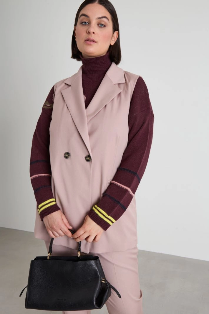 Twill gilet - LIGHT PINK