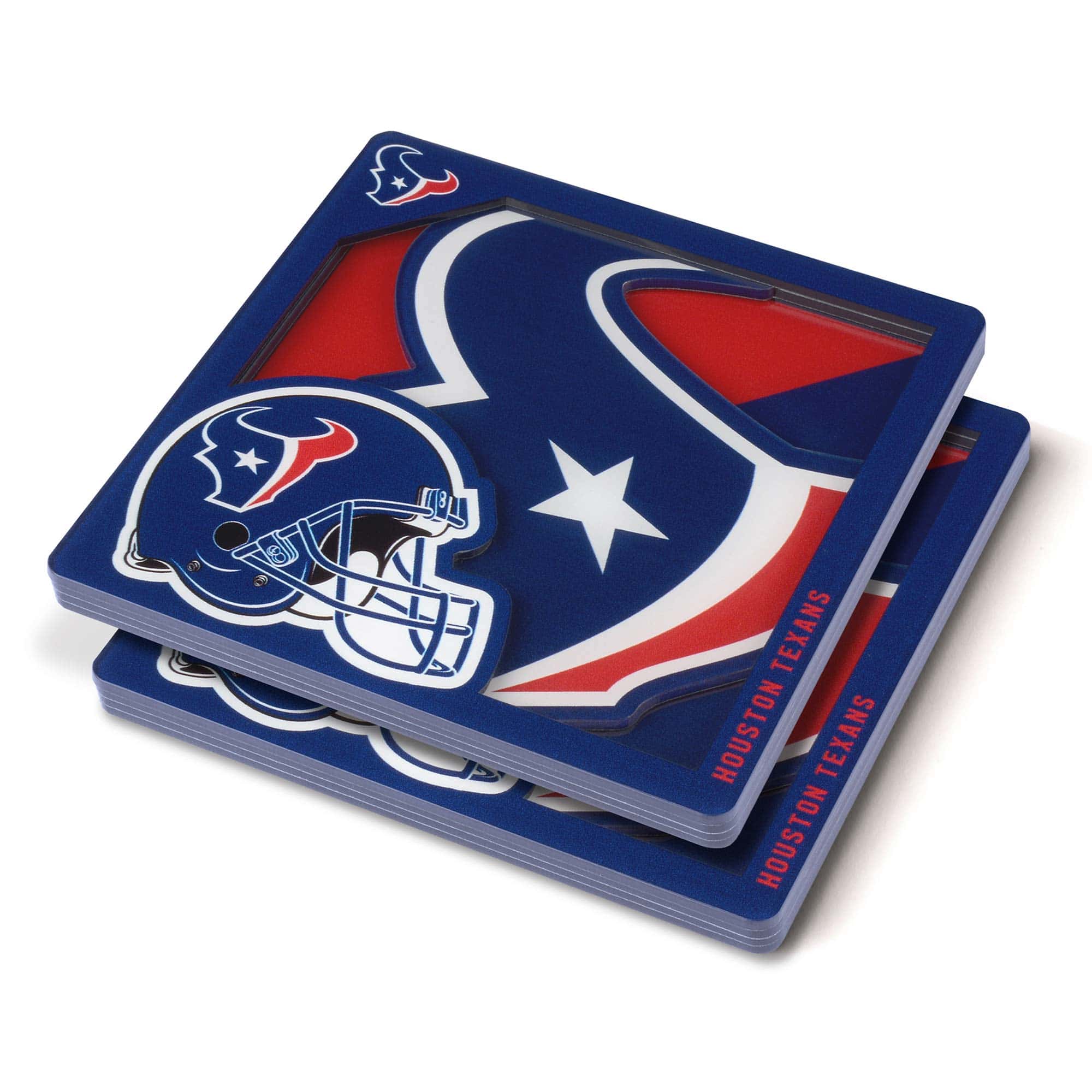 Houston Texans 3D Logo NFL Coasters (2-Piece)