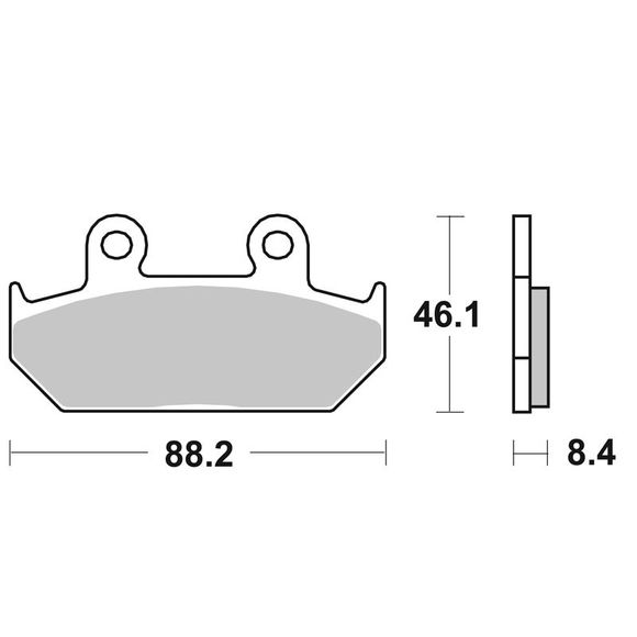 SBS 600HS Sintered Metal Front Brake PadsRef: 600HS / 600070
