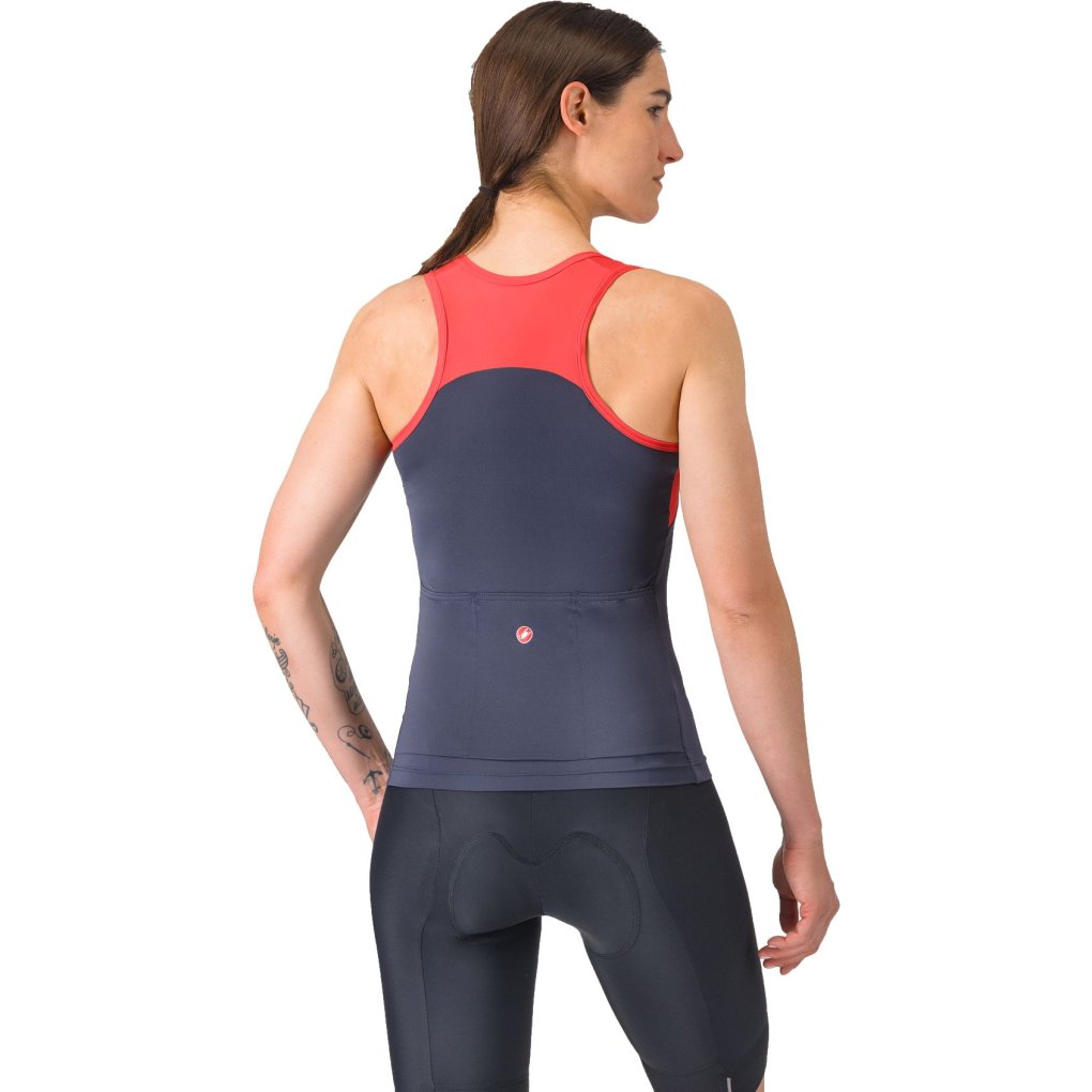 Castelli Sole Top Women - twilight blue/hibiscus 456