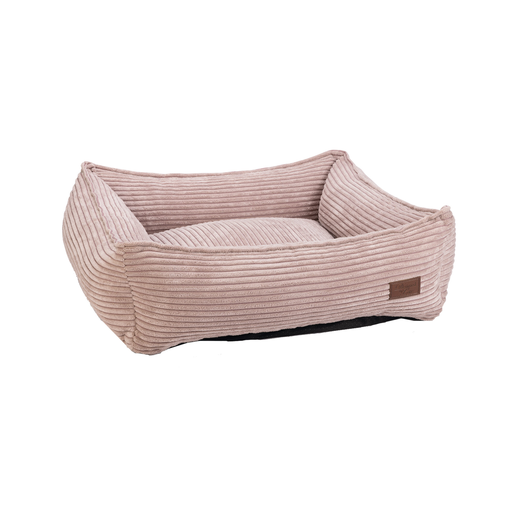 Designed by Lotte Ribbed Bed - Pink - 80 x 70 x 22 cm