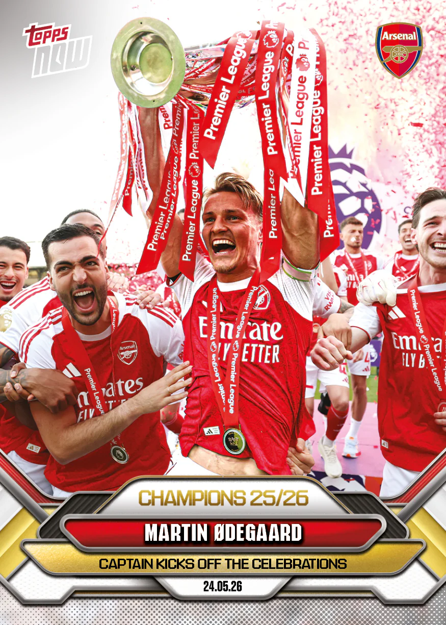 Martin Ødegaard - 2025-26 Arsenal FC Topps NOW® - Card 3