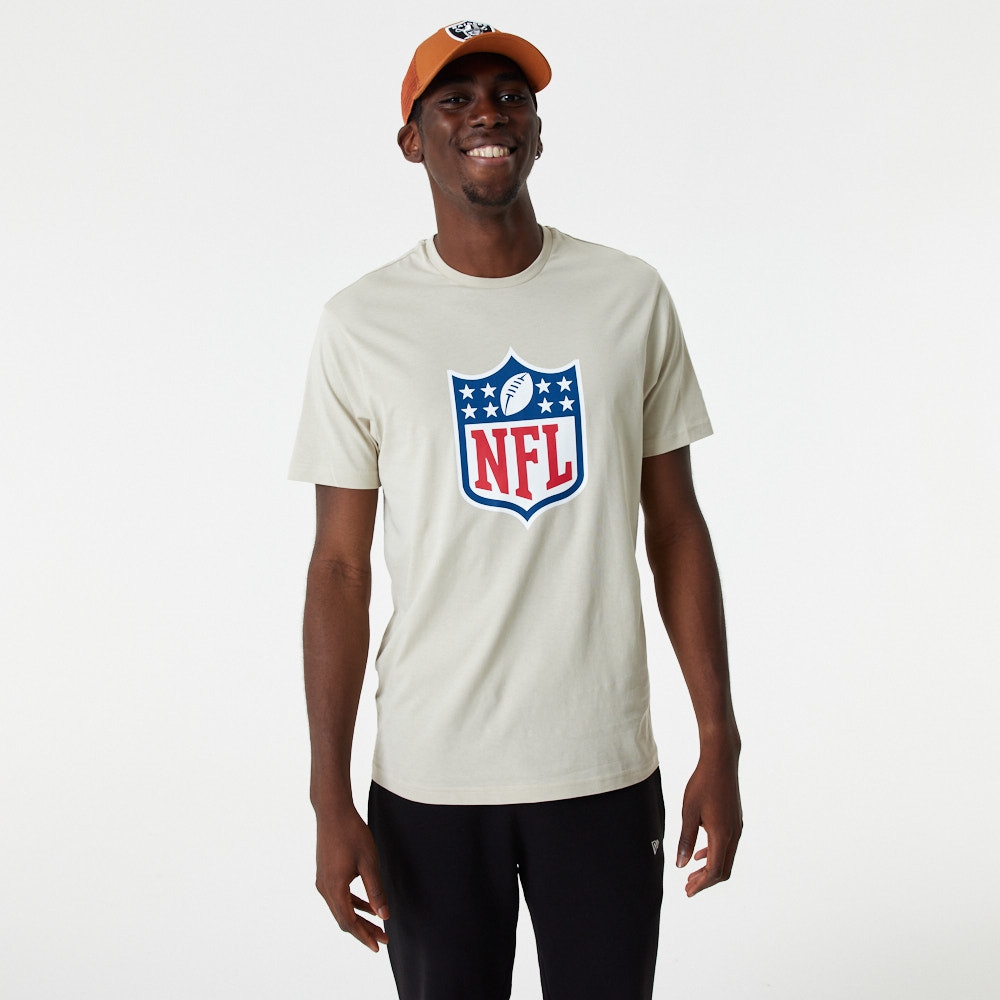 NFL Shield New Era Football T-Shirt Stone