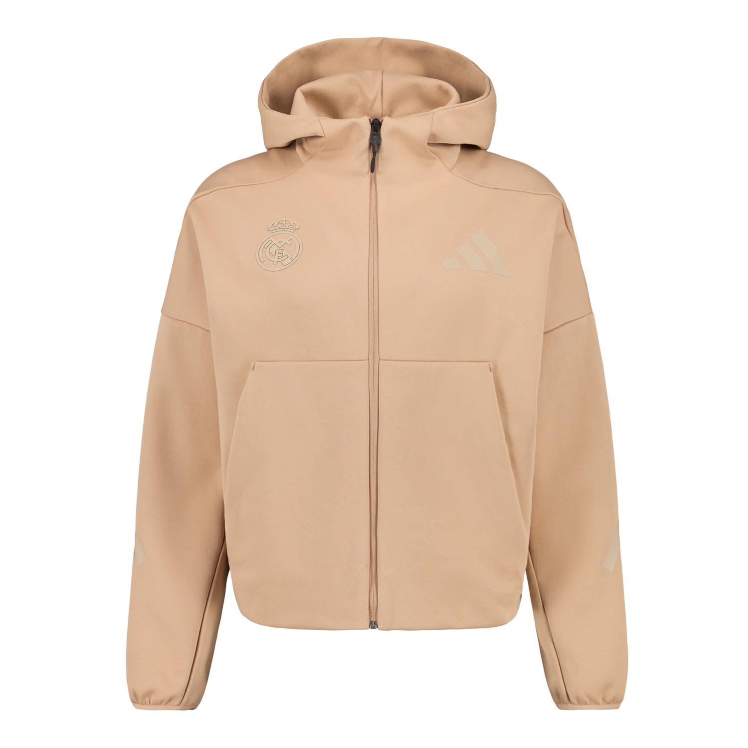 Womens Adidas Real Urban Full Zip Beige