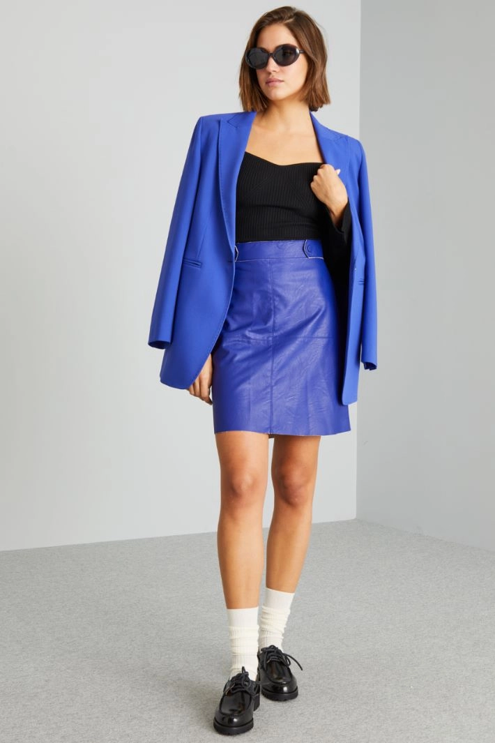 Short skirt with straps - VIOLET