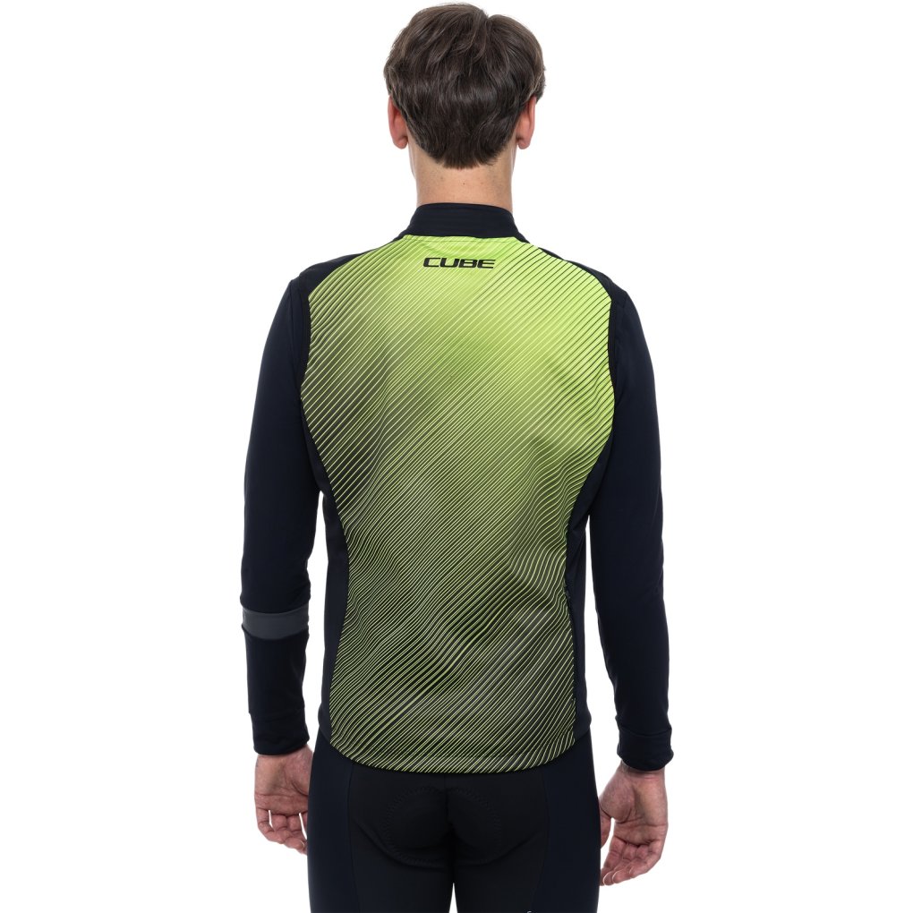 CUBE BLACKLINE Safety Softshell Gilet Men - black´n´neon yellow