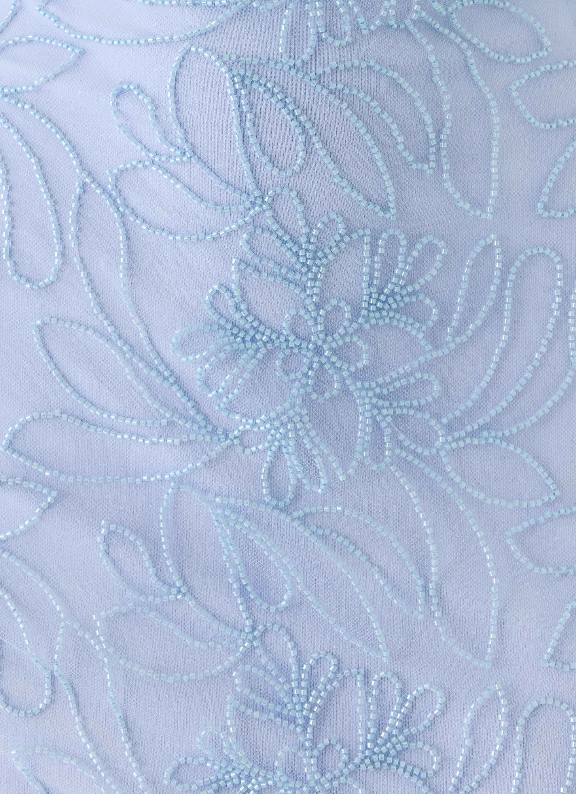 Dangerous Kind Beaded Mini Dress - Blue