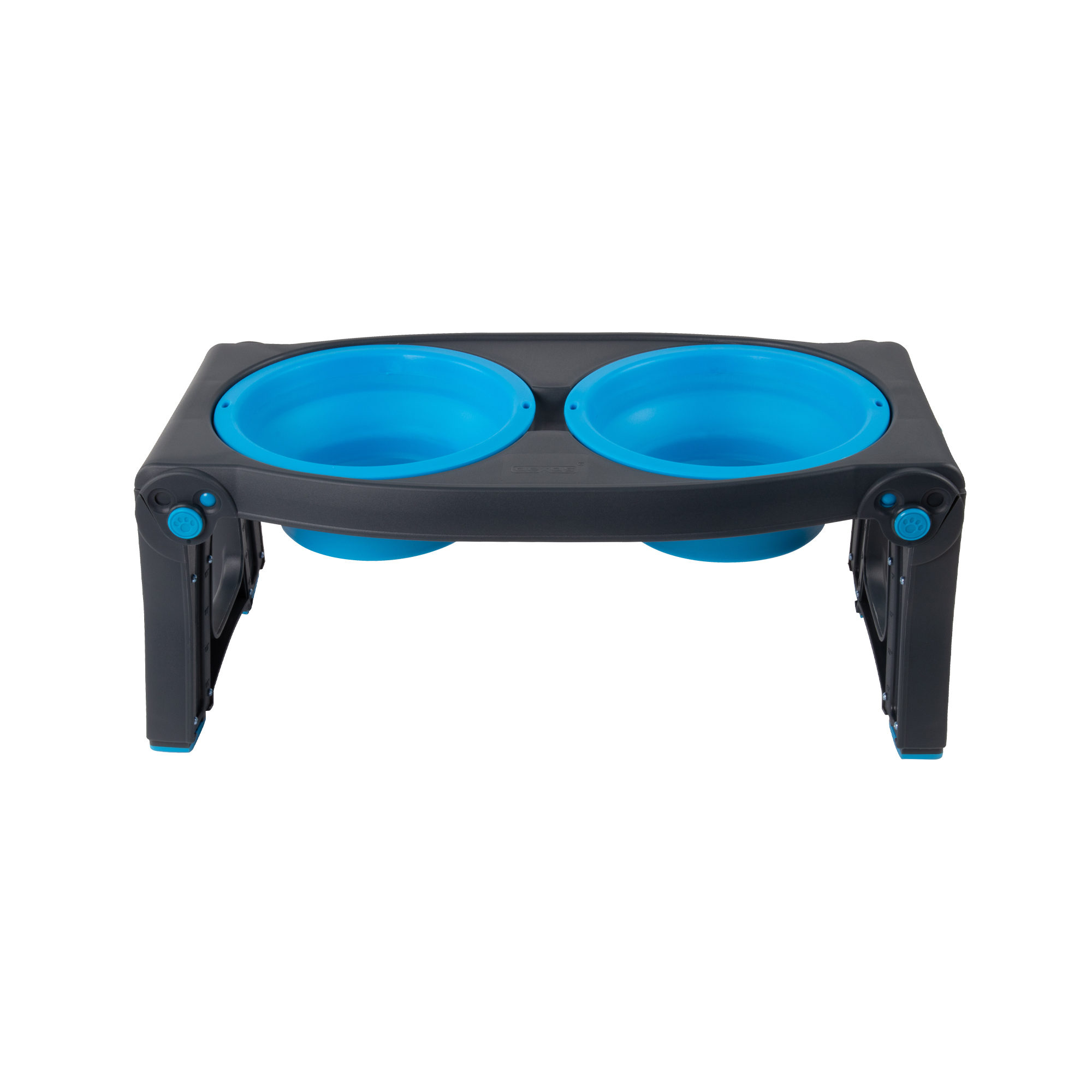 Popware Adjustable Height Feeder Stainless Steel Bowls