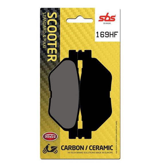 SBS 169HF Organic Rear Brake PadsRef: SBS169HF / 169000
