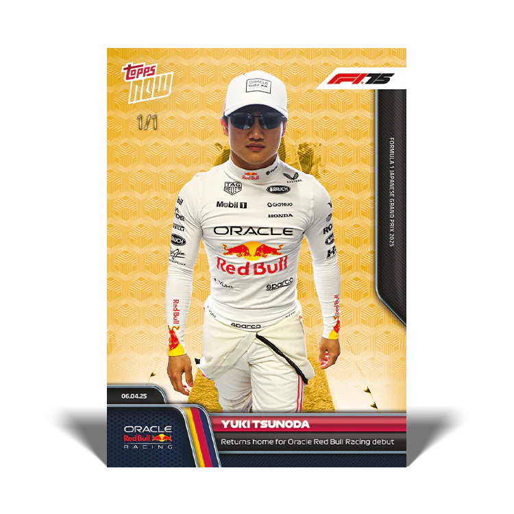 Yuki Tsunoda - 2025 Formula 1® Topps NOW® Card 29