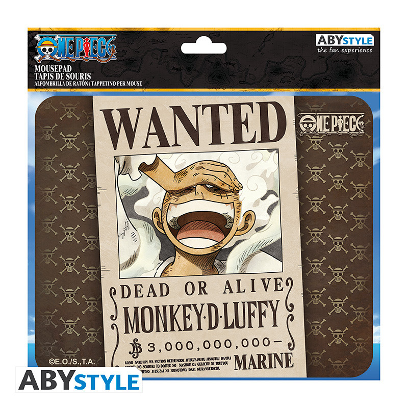 ONE PIECE Flexible Mousepad Wanted Luffy