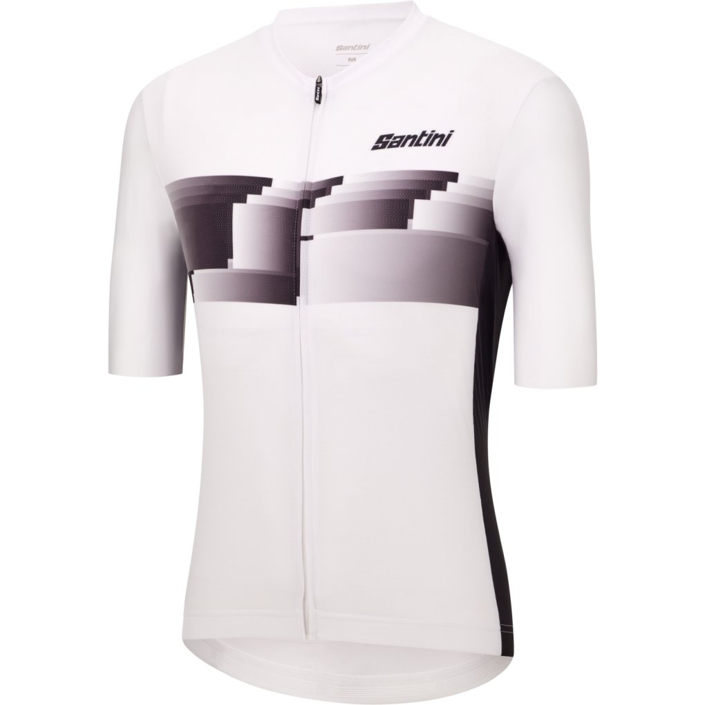 Santini Verve Short Sleeve Jersey Mens AS94075CVERVE - white BI