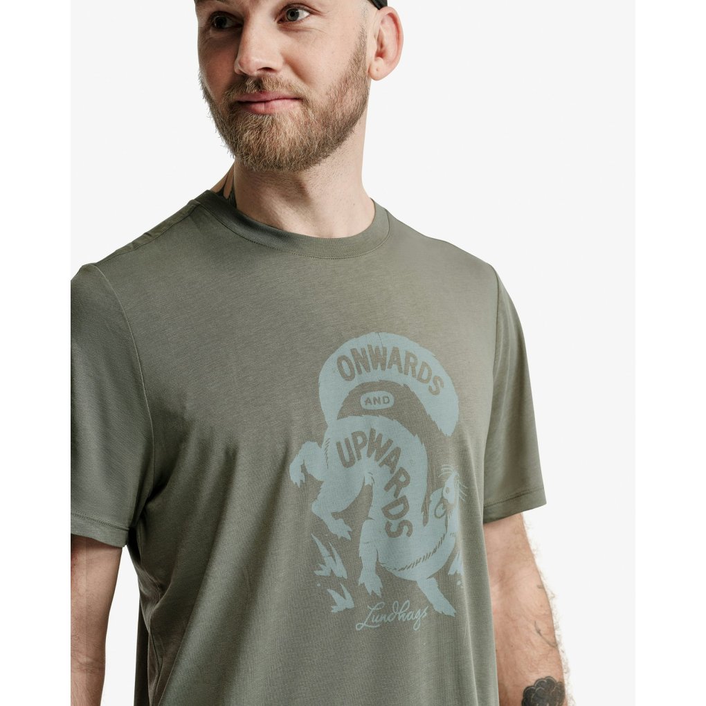 Lundhags Järpen Printed T-Shirt Men - Aloe Green 63310