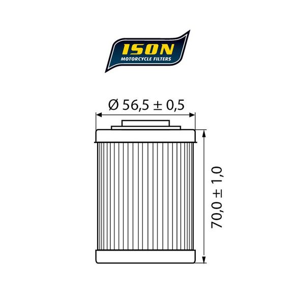 Ison 152 ELEMENT Oil Filter Original TypeRef : ISON 152