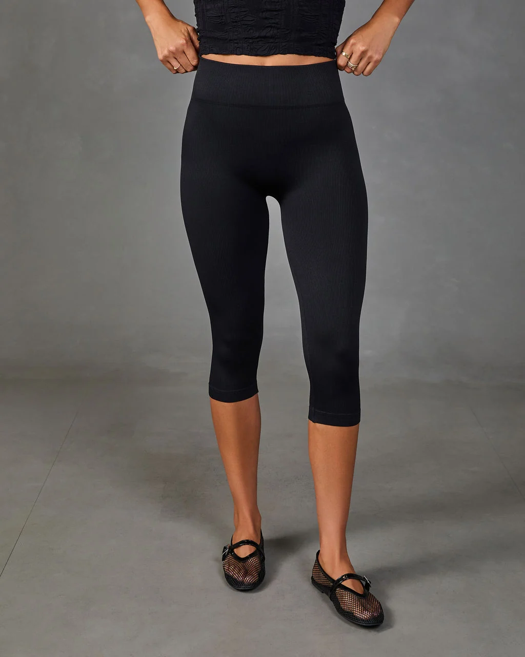 Active Agenda Seamless High Rise Capri Leggings