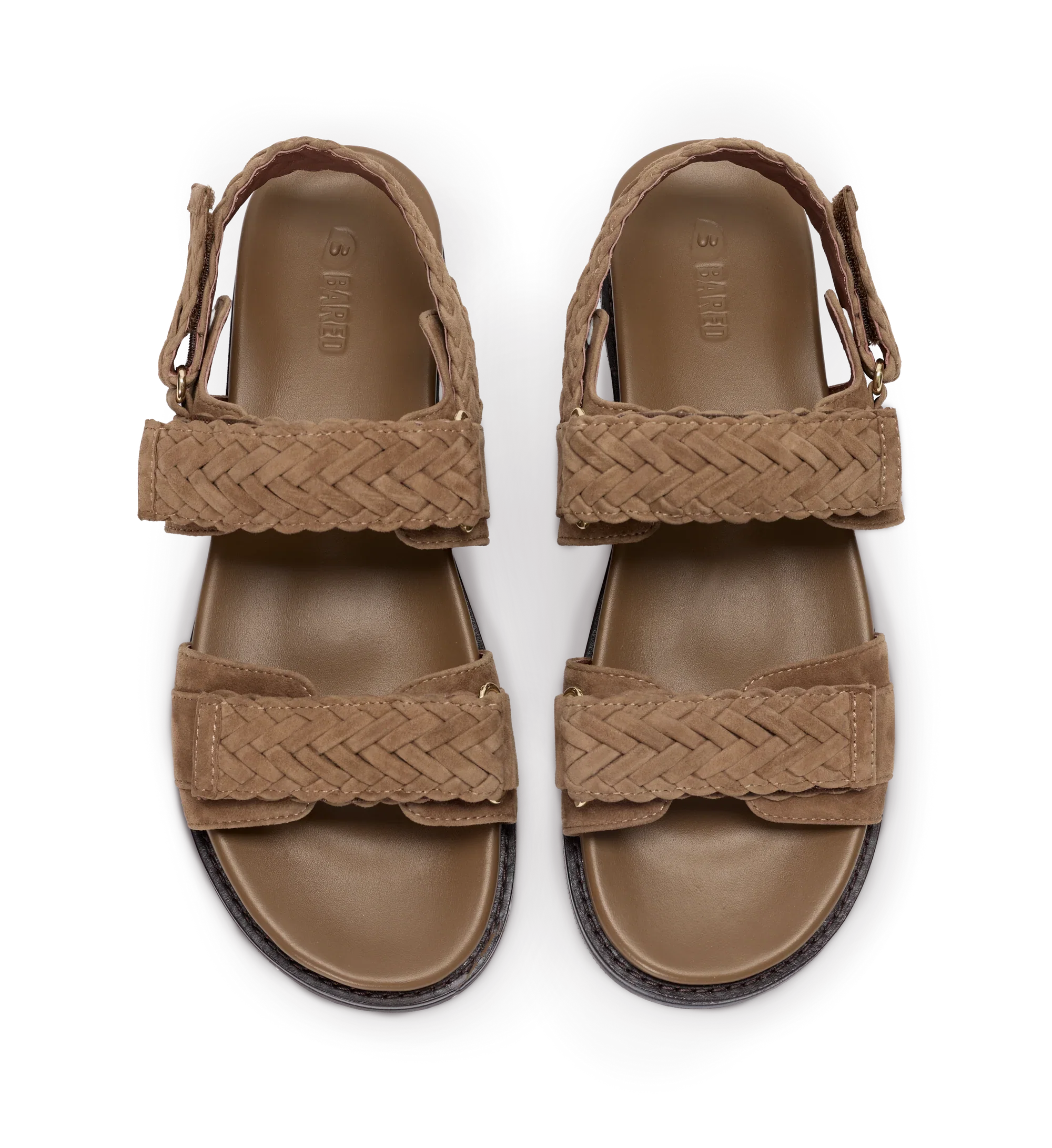 Cygnet Coffee Tan Suede Chunky Sandals