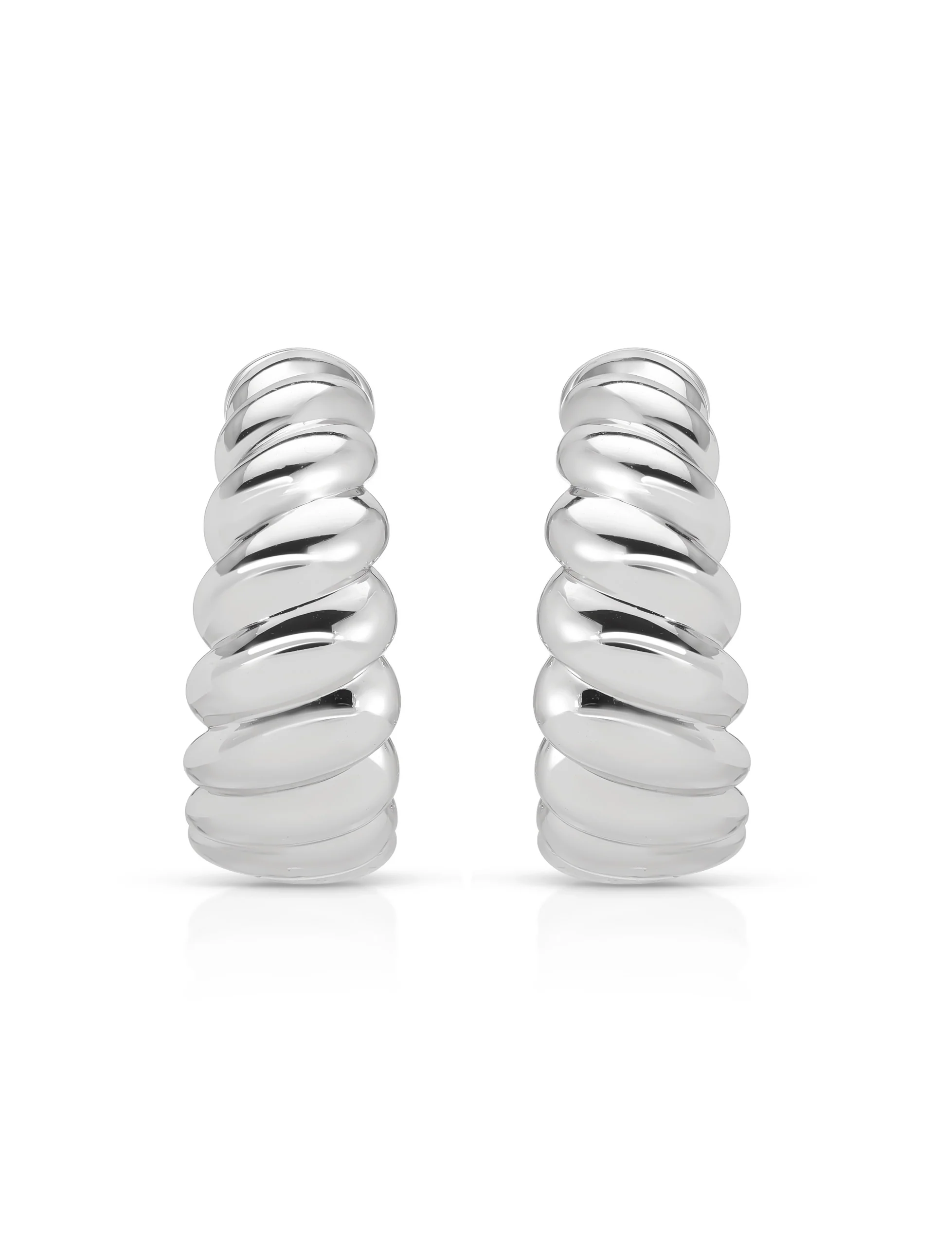 Modern Ribbed Hoops