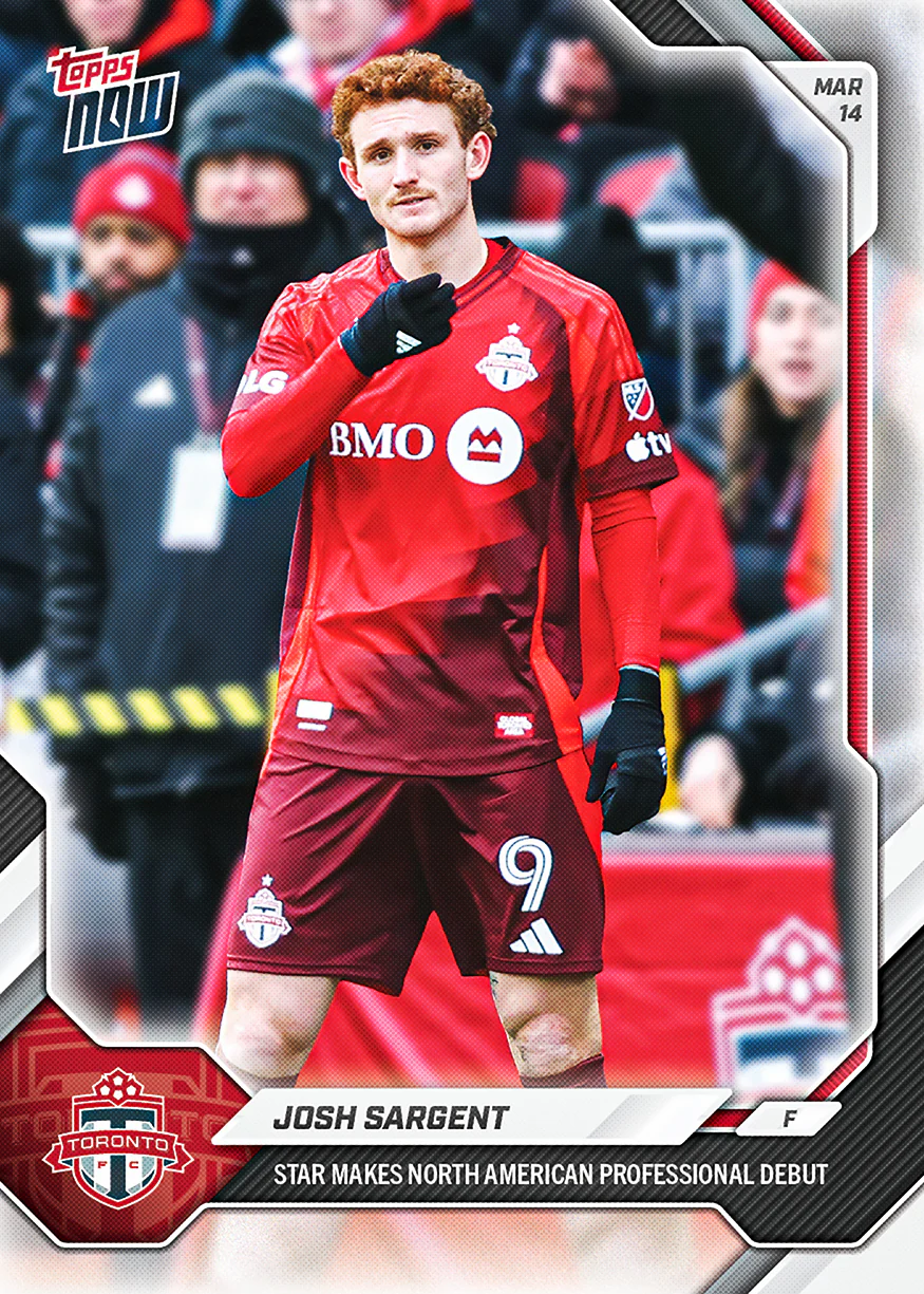 Josh Sargent - 2026 MLS Topps NOW® - Card 13 - PR: 213