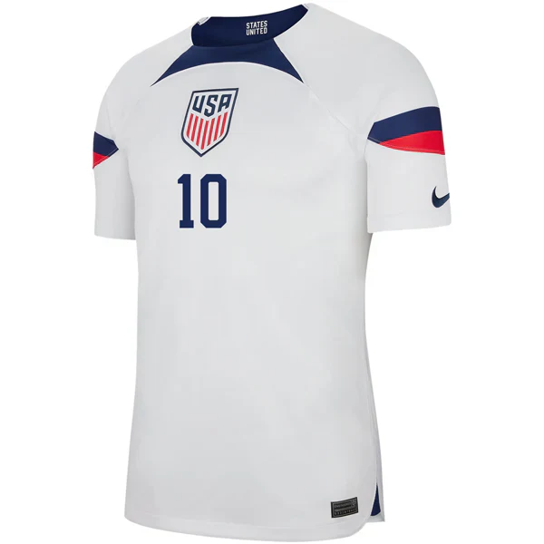 United States Authentic Match Christian Pulisic Home Jersey 22/23 (White/Loyal Blue)