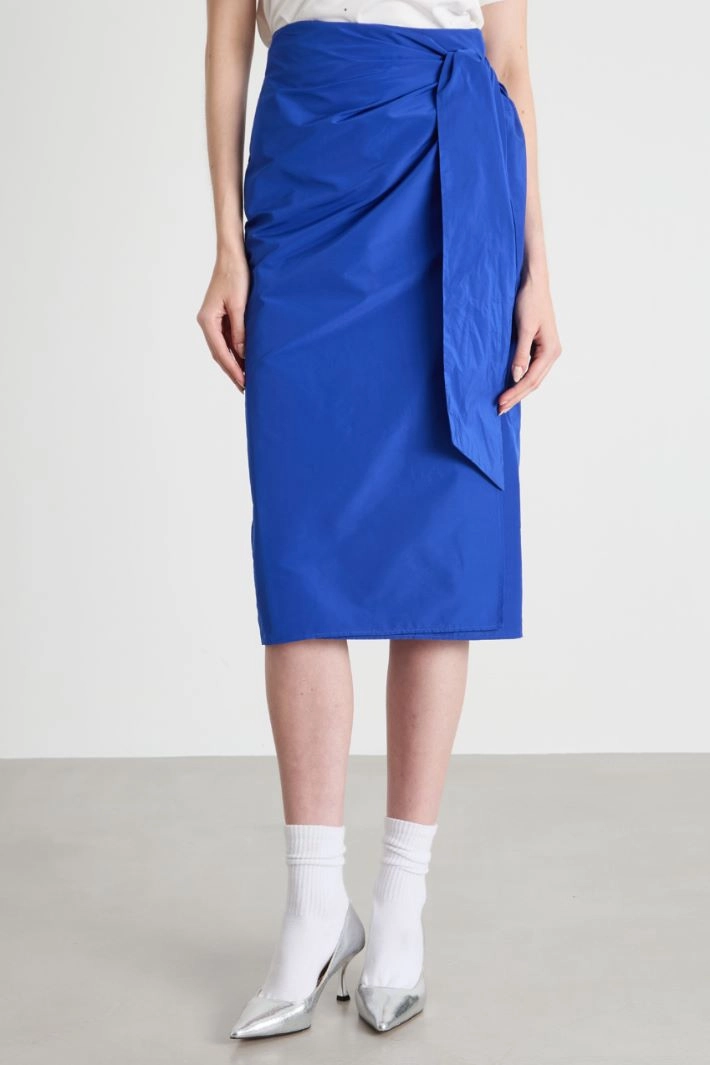 Taffeta wrap skirt - BLUETTE