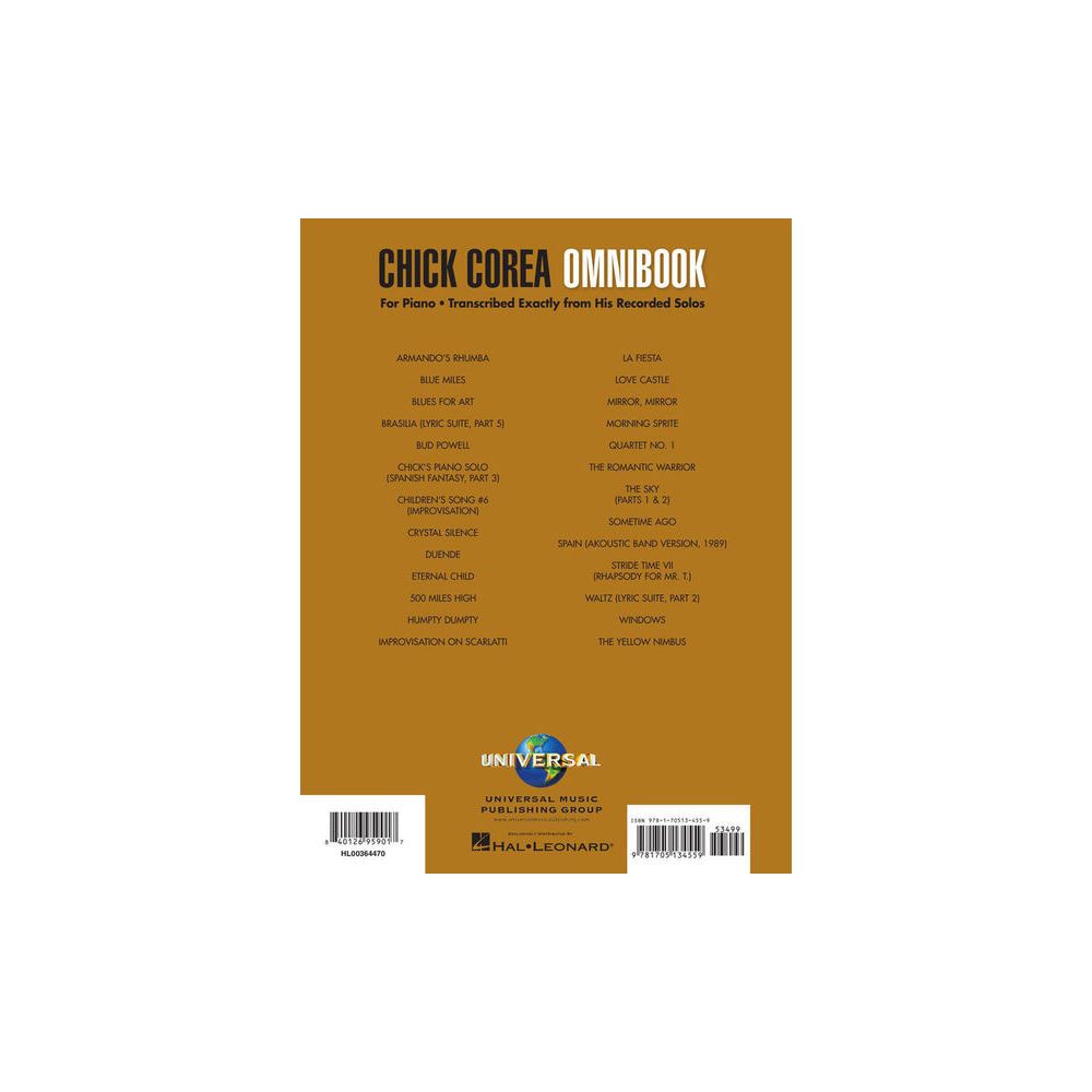 Hal Leonard Chick Corea Omnibook – Thomann Ireland
